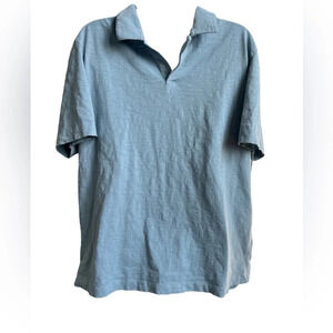 Men’s Theory Short Sleeve Slub Cotton Polo, Size XL